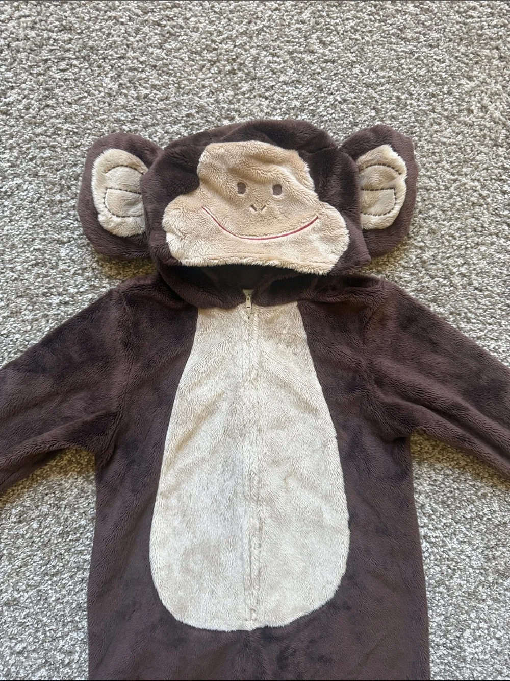 baby GAP 🐒 BROWN & CREAM MONKEY 🐒 BODYSUIT TODDLER 2YRS COSTUME 🌟EUC🌟